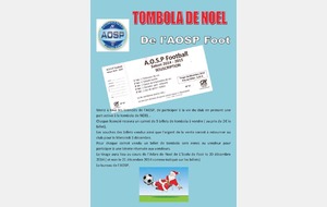 TOMBOLA DE NOEL DE l'AOSP
