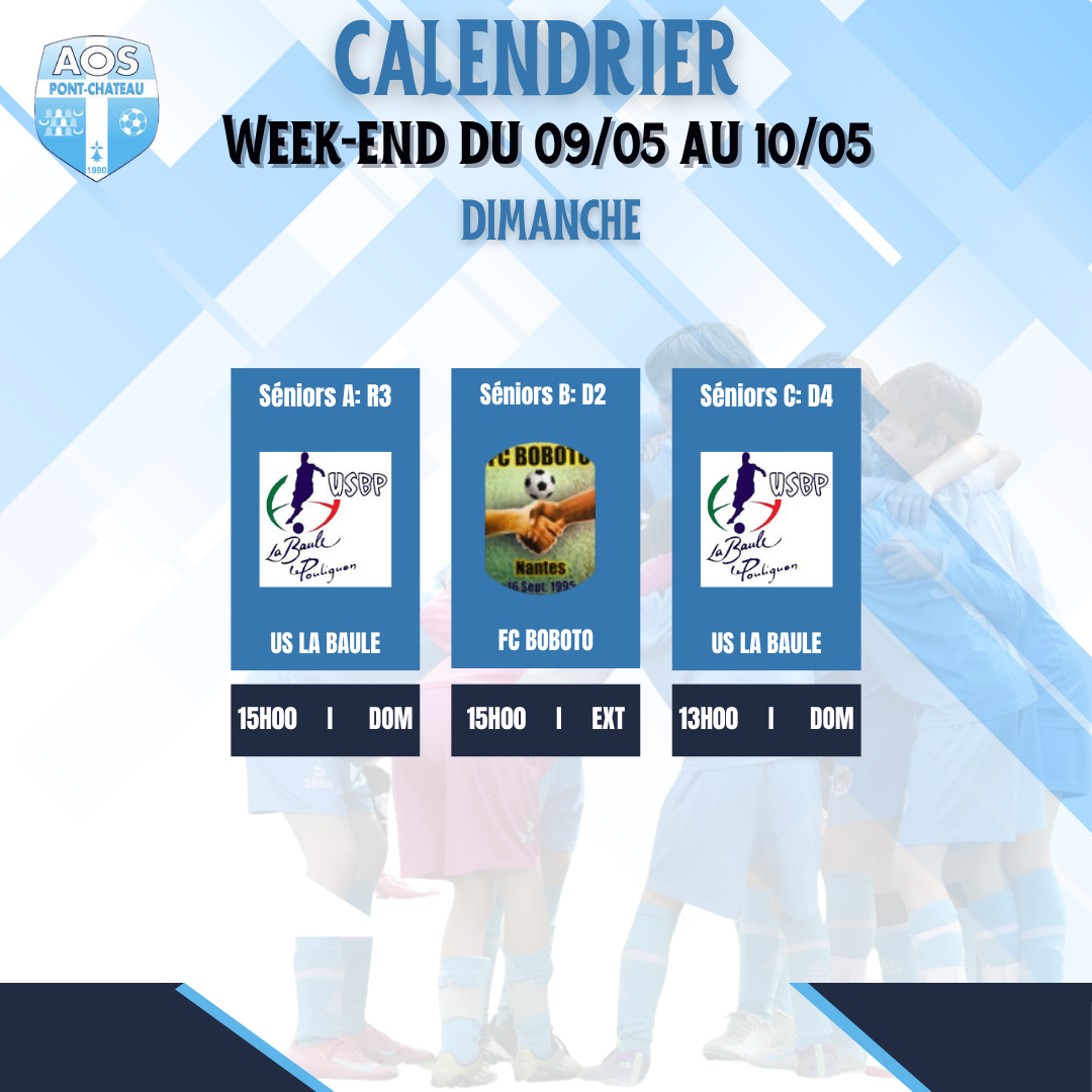 PROGRAMME DU WEEK-END