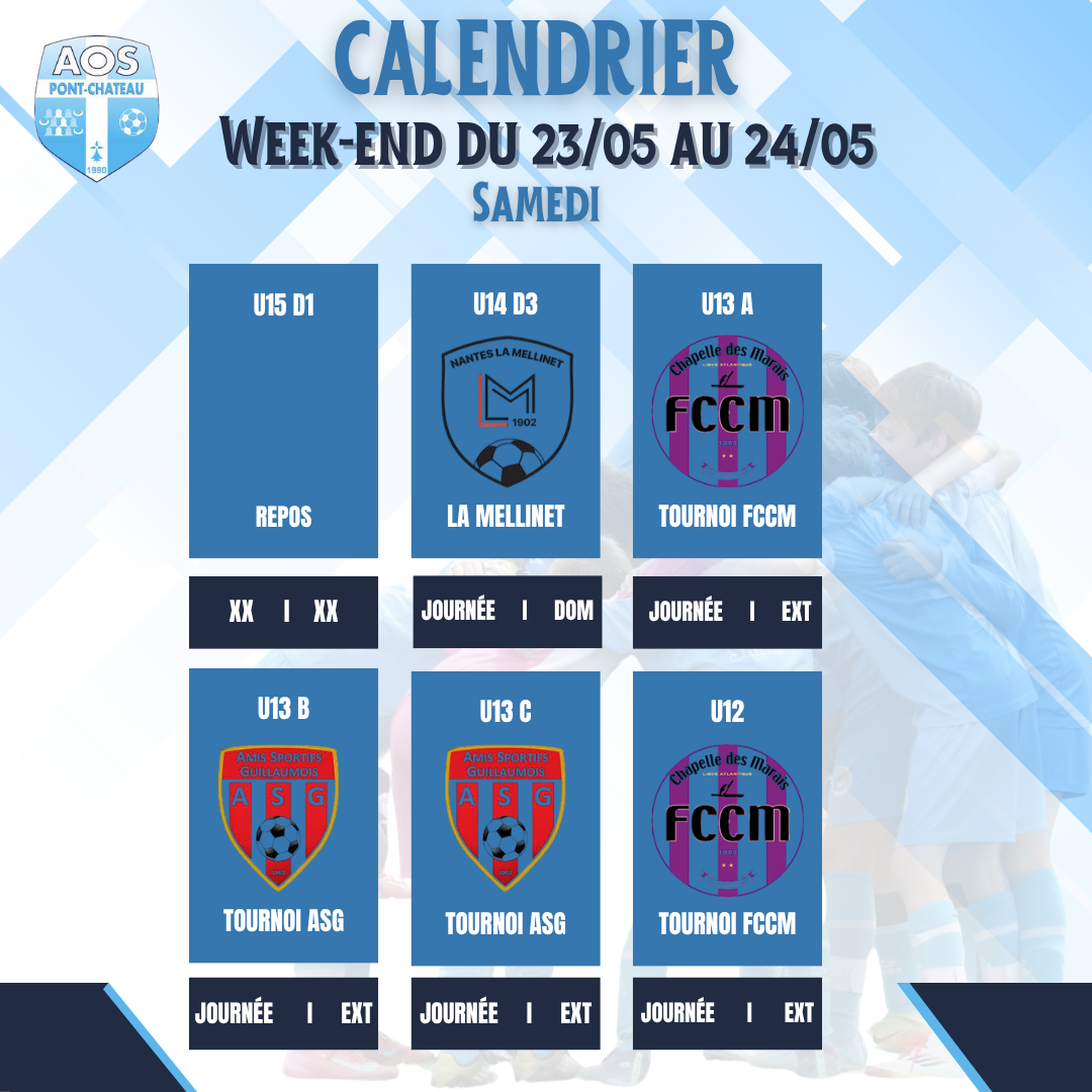 PROGRAMME DU WEEK-END