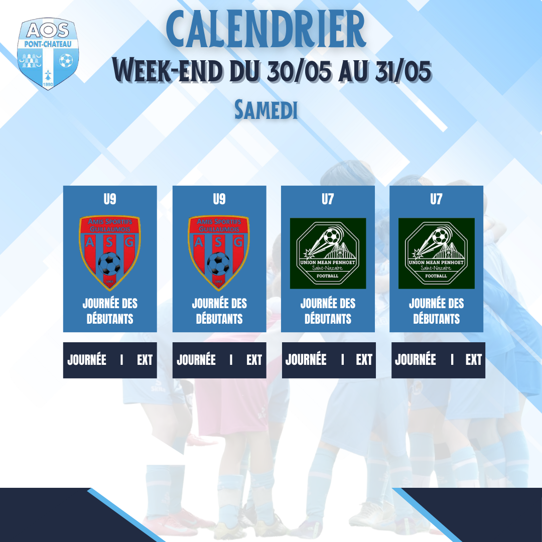 PROGRAMME DU WEEK-END
