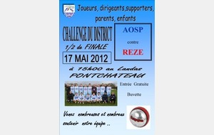 Challenge du District 1/2 finale du 17-05-2012