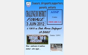 CHALLENGE DU DISTRICT FINALE du 3 juin 2012