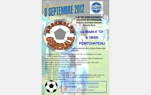 Assemblée Générale de l'AOSP foot le 8 sept 2012