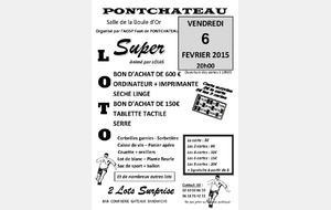 LOTO de l'AOSP FOOT du 6 fevrier 2015