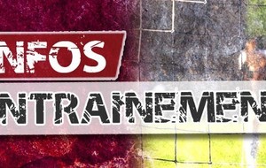 ECOLE DE FOOT : INFO ENTRAINEMENT