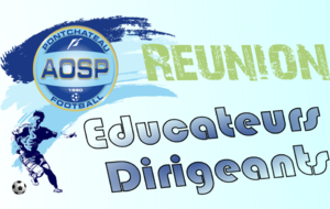 REUNION EDUCATEURS & DIRIGEANTS