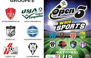 LE PROGRAMME DE L'OPEN FIVE U9