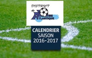 LE CALENDRIER COMPLET SENIORS