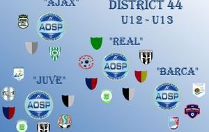 CALENDRIER PHASE 1 POUR LES U13