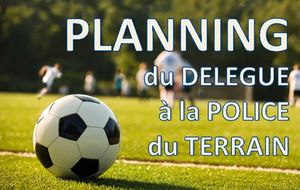 LE PLANNING DELEGUES TERRAIN