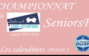 LE CALENDRIER DES SENIORS FEMININES