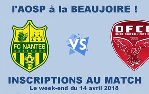 LE MATCH NANTES -DIJON AVEC LES  CIELS & BLANCS 