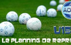 LA REPRISE DES U15 FÉMININES