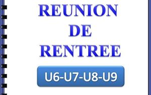 RÉUNION PARENTS U16-U7-U8-U9
