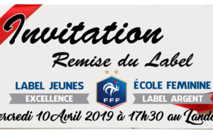 INVITATION à LA REMISE DES LABELS FFF