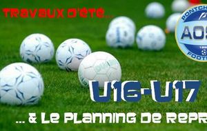 PLANNING DE REPRISE U16-U17 M