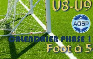 LE CALENDRIER U9 PHASE 1