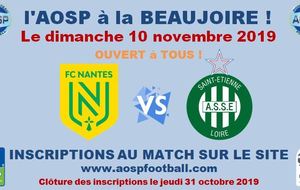 LIGUE 1 : NANTES - ST ETIENNE AVEC LES &quot;CIELS &amp; BLANCS&quot;