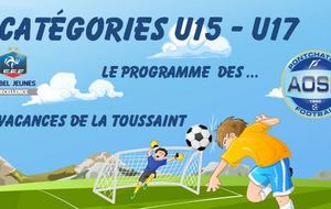 PLANNING VACANCES U17 & U15