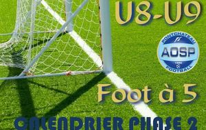 LE CALENDRIER U9 PHASE 2