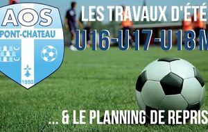 PLANNING DE REPRISE ESTIVALE U16 à U18 M