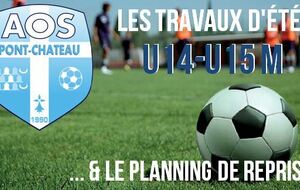 PLANNING DE REPRISE ESTIVALE U14-U15 M