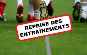 DATES D'ARRETS ET DE REPRISE DES ENTRAINEMENTS