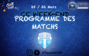 PROGRAMME DES MATCHS DU WEEK-END