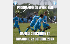 PROGRAMME DU WEEK-END 📆  