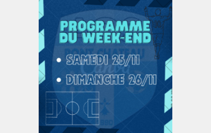 PROGRAMME DU WEEK-END 📆  