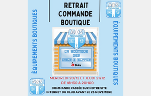 RETRAIT COMMANDE BOUTIQUE 