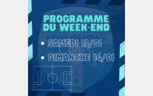 PROGRAMME DES MATCHS DU WEEK-END