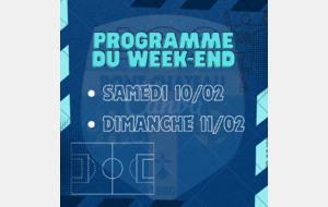 PROGRAMME DES MATCHS DU WEEK-END