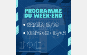 PROGRAMME DES MATCHS DU WEEK-END