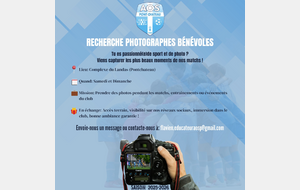 RECHERCHE PHOTOGRAPHE "CLUB"