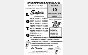 LOTO DE L'AOSP FOOT du 10 Novembre 2015