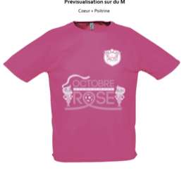 Tee Shirt Octobre Rose 2022 - Taille S