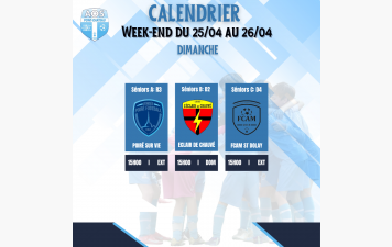 PROGRAMME DU WEEK-END