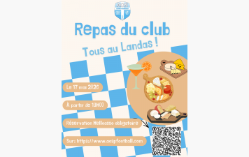 REPAS DU CLUB - 17 MAI 2026