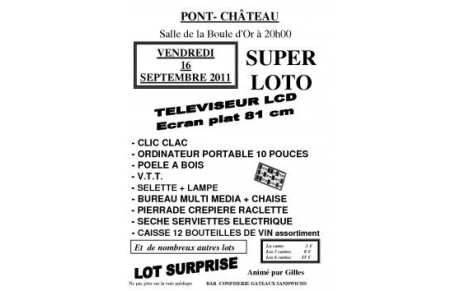 LOTO de l'AOSP Foot le vendredi 16 septembre 2011