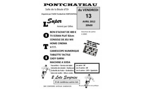 LOTO AOSP FOOT du 13 avril 2012