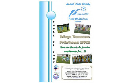 Stage de Printemps de l'école de foot