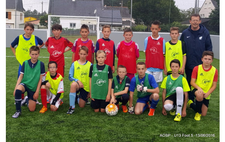 LES U13 S'ESSAIENT SUR LE MINI TERRAIN