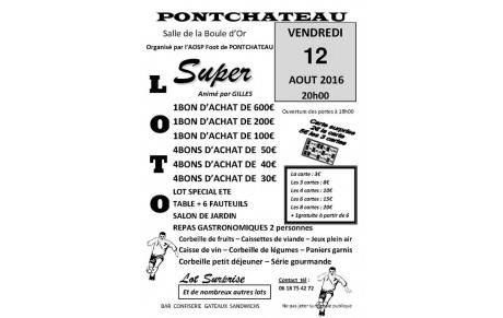 LOTO AOSP du 12 aout 2016