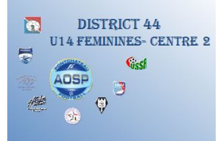 LE CALENDRIER DES U14F