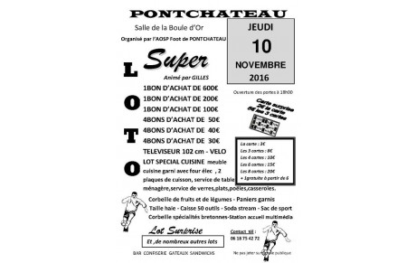 LOTO AOSP Foot du 10-11-2016