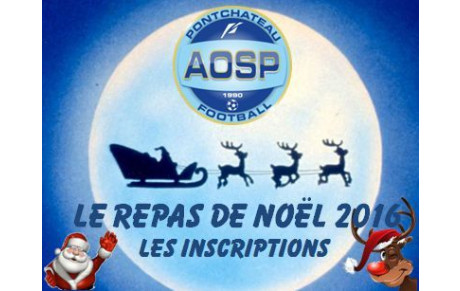 INSCRIPTION POUR LE REPAS DE NOËL