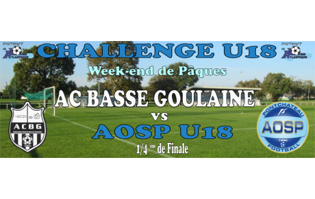 LE TABLEAU DU CHALLENGE U18