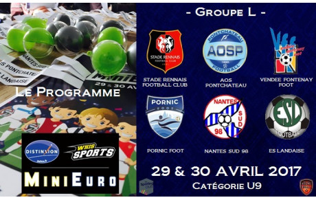 LE PROGRAMME DU MINIEURO DES U9