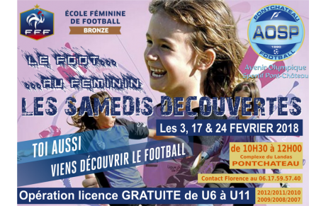 PORTES OUVERTES ECOLE DE FOOT FEMININ
